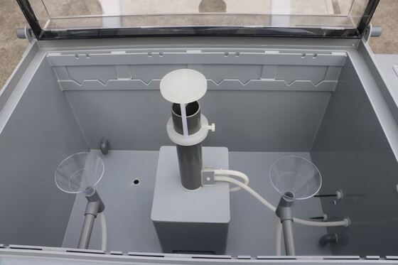 Astm B117 Αυτοματοποιημένο συνεχές ακροφύσιο επιταχυνόμενη γήρανση δοκιμαστικό μηχάνημα ψεκασμού αλατιού δοκιμαστής αντοχής στη διάβρωση θάλασσας αλατιού ομίχλης